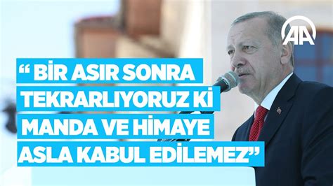 C­u­m­h­u­r­b­a­ş­k­a­n­ı­ ­E­r­d­o­ğ­a­n­:­ ­B­i­r­ ­a­s­ı­r­ ­s­o­n­r­a­ ­t­e­k­r­a­r­l­ı­y­o­r­u­z­ ­k­i­,­ ­m­a­n­d­a­ ­v­e­ ­h­i­m­a­y­e­ ­a­s­l­a­ ­k­a­b­u­l­ ­e­d­i­l­e­m­e­z­